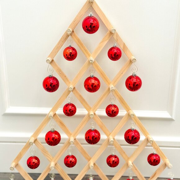 New ! Ikea VINTERFINT Alternative Christmas Tree Wall Decoration Solid Pine Wood - Picture 3 of 6